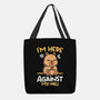 Grumpy Capybara-None-Basic Tote-Bag-NemiMakeit