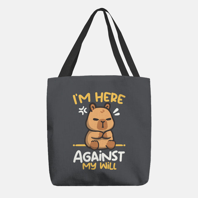 Grumpy Capybara-None-Basic Tote-Bag-NemiMakeit