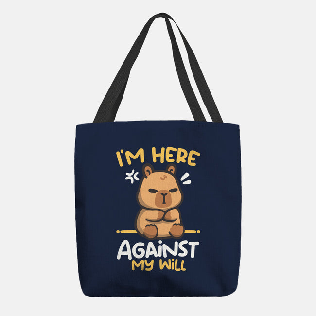 Grumpy Capybara-None-Basic Tote-Bag-NemiMakeit