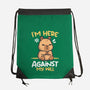 Grumpy Capybara-None-Drawstring-Bag-NemiMakeit