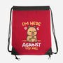 Grumpy Capybara-None-Drawstring-Bag-NemiMakeit