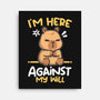 Grumpy Capybara-None-Stretched-Canvas-NemiMakeit