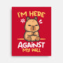 Grumpy Capybara-None-Stretched-Canvas-NemiMakeit