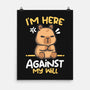 Grumpy Capybara-None-Matte-Poster-NemiMakeit