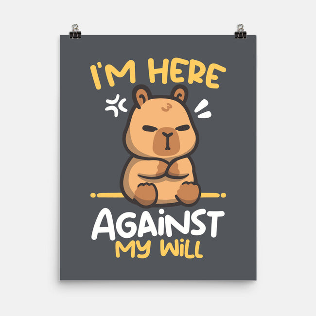 Grumpy Capybara-None-Matte-Poster-NemiMakeit