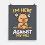 Grumpy Capybara-None-Matte-Poster-NemiMakeit