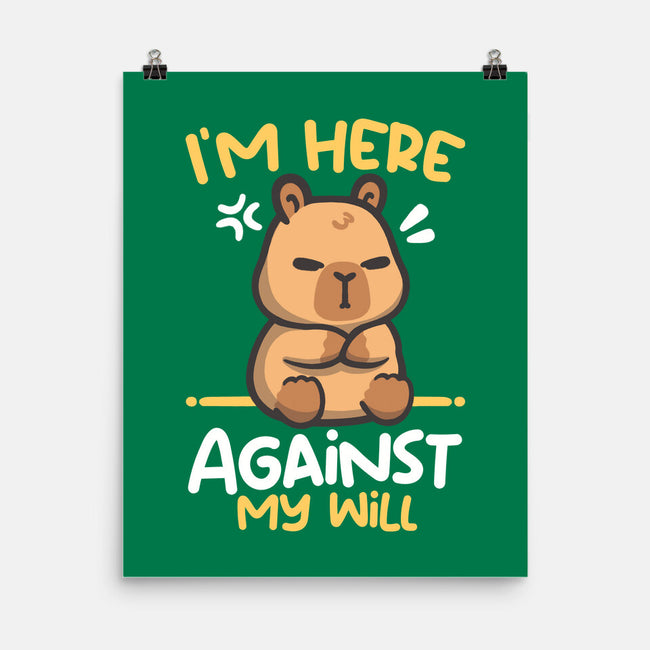 Grumpy Capybara-None-Matte-Poster-NemiMakeit