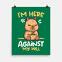 Grumpy Capybara-None-Matte-Poster-NemiMakeit