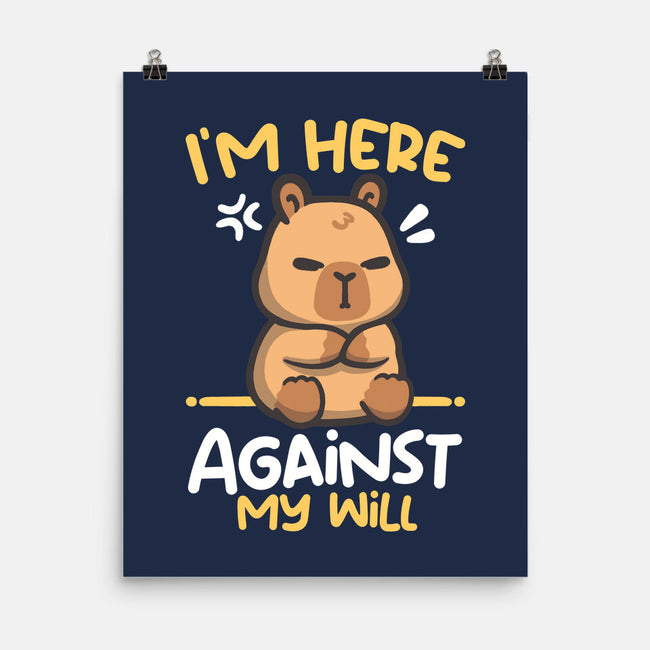 Grumpy Capybara-None-Matte-Poster-NemiMakeit