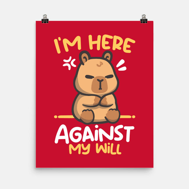 Grumpy Capybara-None-Matte-Poster-NemiMakeit