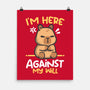 Grumpy Capybara-None-Matte-Poster-NemiMakeit