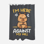Grumpy Capybara-None-Polyester-Shower Curtain-NemiMakeit