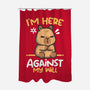 Grumpy Capybara-None-Polyester-Shower Curtain-NemiMakeit