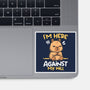 Grumpy Capybara-None-Glossy-Sticker-NemiMakeit