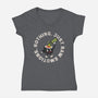 Raw Emotions-Womens-V-Neck-Tee-benyamine12