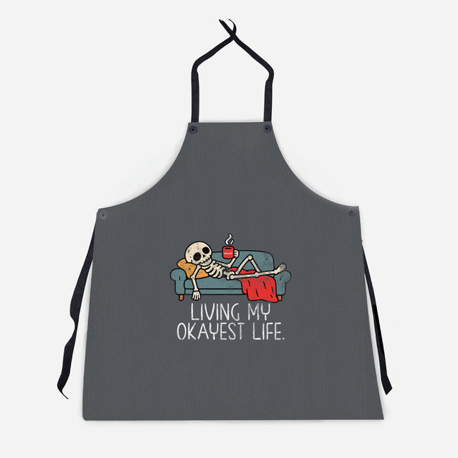 Living My Okayest Life-Unisex-Kitchen-Apron-benyamine12