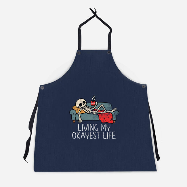 Living My Okayest Life-Unisex-Kitchen-Apron-benyamine12