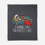 Living My Okayest Life-None-Fleece-Blanket-benyamine12
