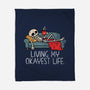 Living My Okayest Life-None-Fleece-Blanket-benyamine12