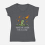This Seems Fine-Womens-V-Neck-Tee-benyamine12