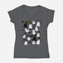 Ghosts Party-Womens-V-Neck-Tee-kharmazero