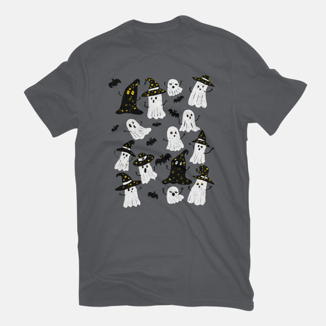 Ghosts Party-Mens-Basic-Tee-kharmazero