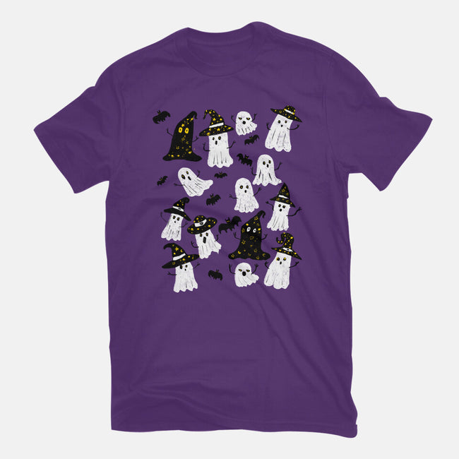 Ghosts Party-Womens-Fitted-Tee-kharmazero