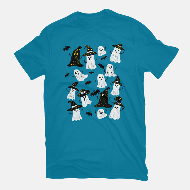 Ghosts Party-Mens-Basic-Tee-kharmazero