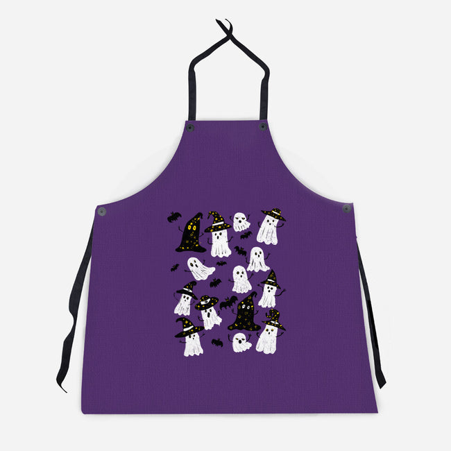 Ghosts Party-Unisex-Kitchen-Apron-kharmazero
