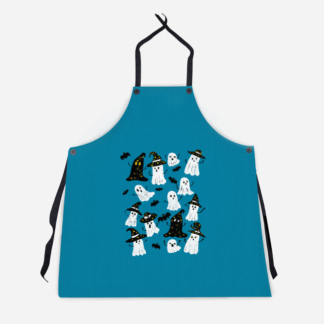 Ghosts Party-Unisex-Kitchen-Apron-kharmazero