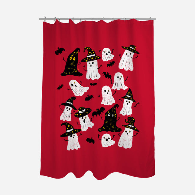 Ghosts Party-None-Polyester-Shower Curtain-kharmazero