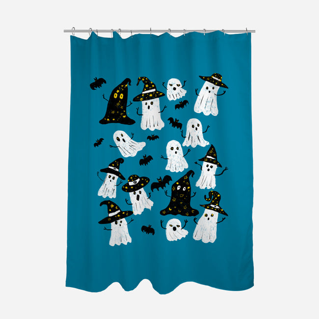 Ghosts Party-None-Polyester-Shower Curtain-kharmazero