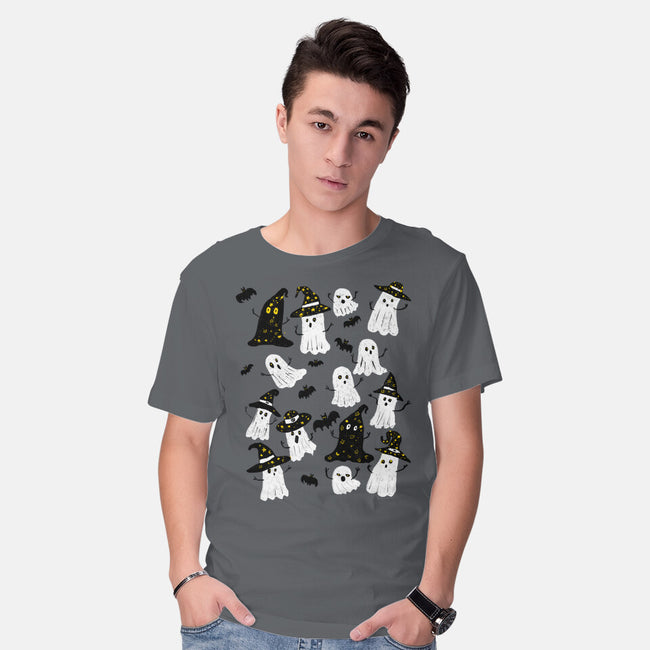 Ghosts Party-Mens-Basic-Tee-kharmazero