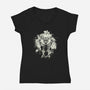 Death God-Womens-V-Neck-Tee-kharmazero