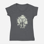 Death God-Womens-V-Neck-Tee-kharmazero
