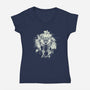 Death God-Womens-V-Neck-Tee-kharmazero