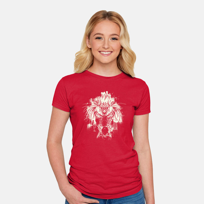 Death God-Womens-Fitted-Tee-kharmazero