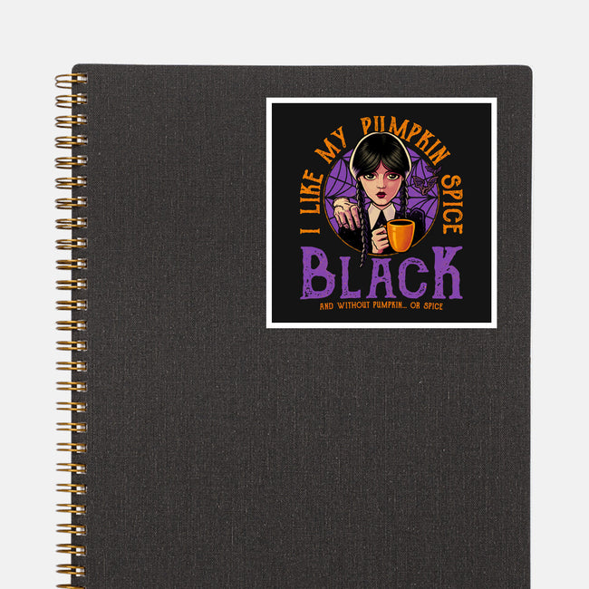 Pumpkin Spice Black-None-Glossy-Sticker-teesgeex