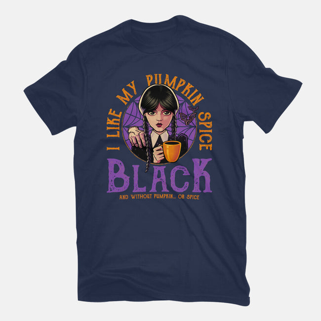 Pumpkin Spice Black-Mens-Basic-Tee-teesgeex