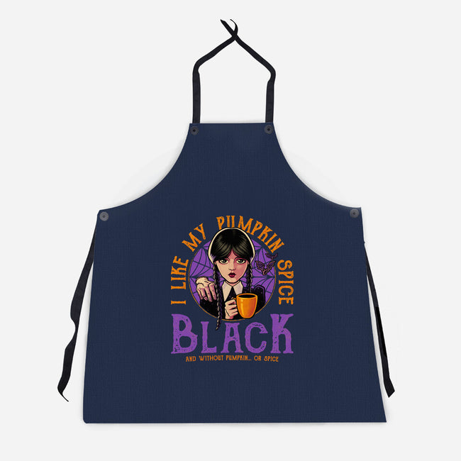 Pumpkin Spice Black-Unisex-Kitchen-Apron-teesgeex