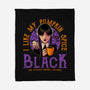 Pumpkin Spice Black-None-Fleece-Blanket-teesgeex