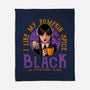 Pumpkin Spice Black-None-Fleece-Blanket-teesgeex