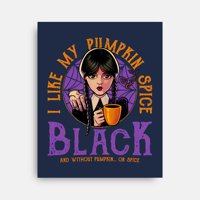 Pumpkin Spice Black-None-Stretched-Canvas-teesgeex