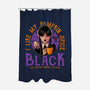 Pumpkin Spice Black-None-Polyester-Shower Curtain-teesgeex