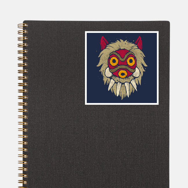 Wolf Mask-None-Glossy-Sticker-teesgeex