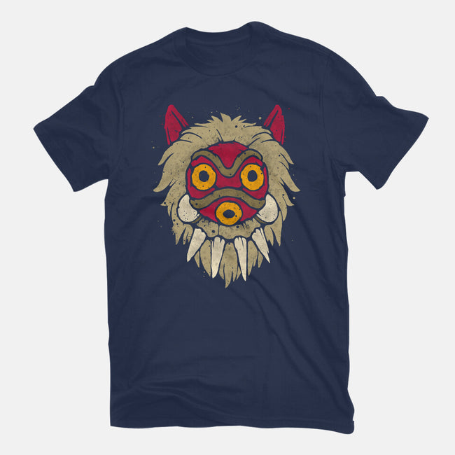 Wolf Mask-Womens-Fitted-Tee-teesgeex