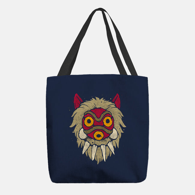 Wolf Mask-None-Basic Tote-Bag-teesgeex