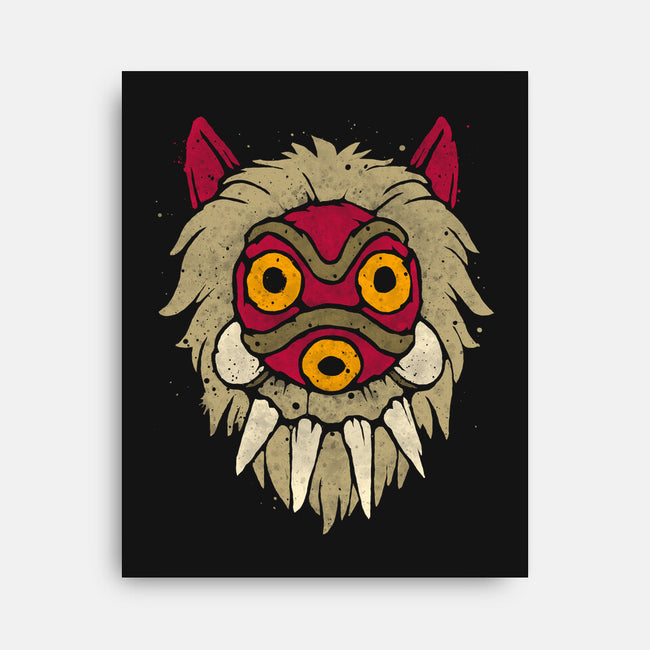 Wolf Mask-None-Stretched-Canvas-teesgeex