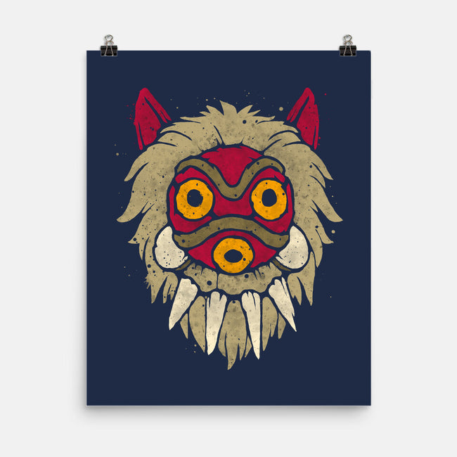 Wolf Mask-None-Matte-Poster-teesgeex