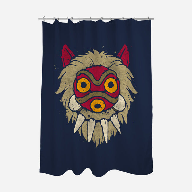 Wolf Mask-None-Polyester-Shower Curtain-teesgeex